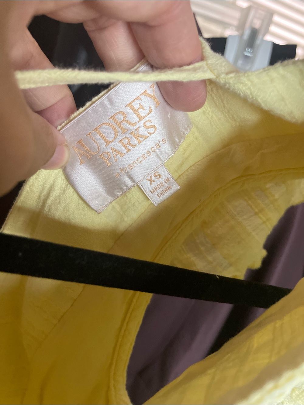 Audrey Parks by Francesca’s Yellow Ruffle V-Neck Mini Dress - Picture 2 of 8